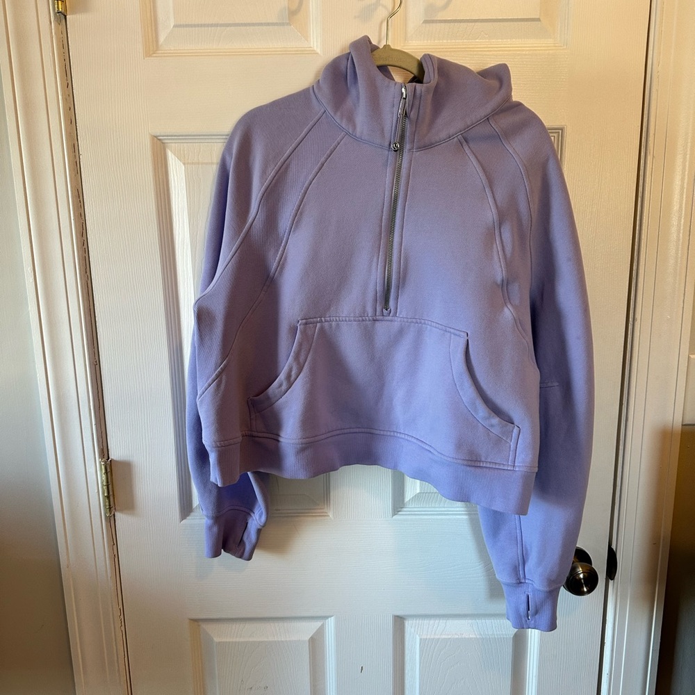 Lululemon oversized half-zip scuba hoodie XL/XXL (dark lavender)